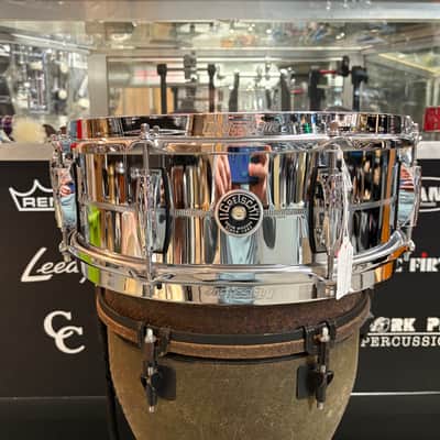 Gretsch Brooklyn 5x14 GB4160 Chrome Over Brass Snare Drum image 1