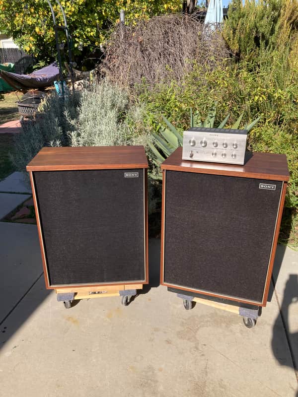 Rare Sony SS-3300 vintage speakers plus active crossover - | Reverb