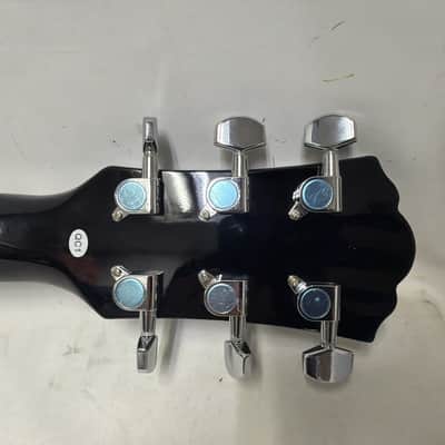 Washburn WA90CETB Dreadnought acoustic electric guitar, trans black image 7