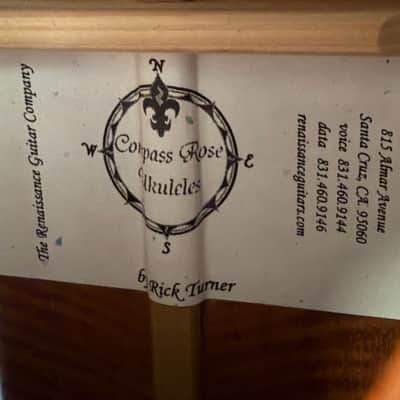 2011 Rick Turner Compass Rose Tenor Ukulele #259 – Figured Sycamore – Gold Gotoh Tuners – Gig Bag image 6