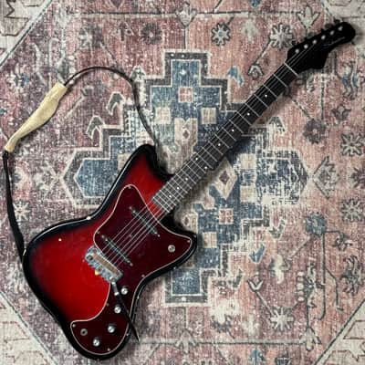 1960s Silvertone 1452 Hornet Vintage Danelectro Made In USA Electric Guitar W/ Strap! image 3