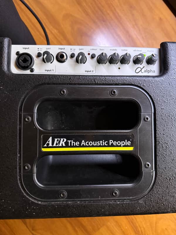 AER Alpha 2-Channel 40-Watt 1x8" Acoustic Guitar Combo 2020s - Black image 1