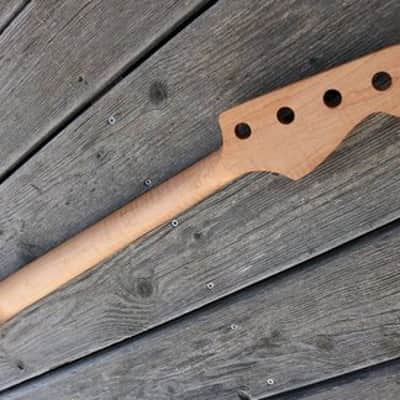 Precision Bass neck, lefty, flamed roasted maple image 6