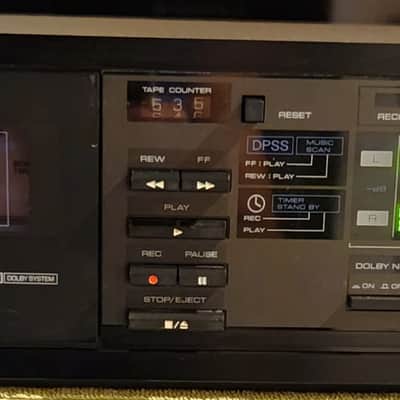 Kenwood Kenwood KX-32B vintage, 2-head stereo cassette deck 80s - Black image 2