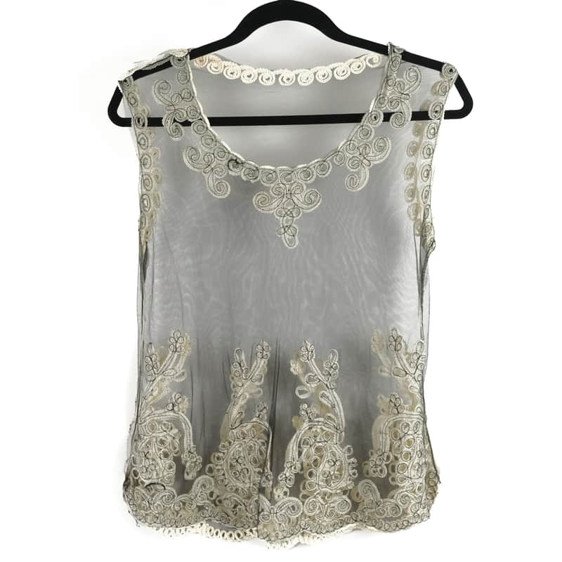 Sheer Mesh Tank Top w/ Embroidered Detailing Owned by Sheila E. image 1