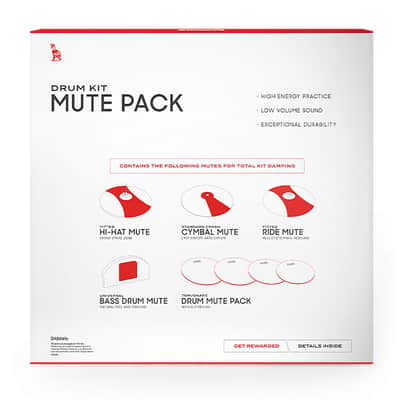 Evans SOSETSTD Drum Mute Silencer Soundoff Rock Pad Set image 3