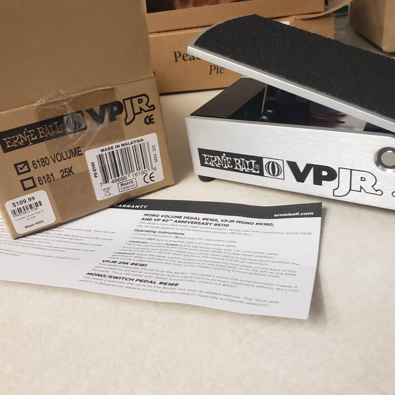 Ernie Ball P0-6180 VP JR. 250K Passive Volume Pedal 2010s - Silver image 1