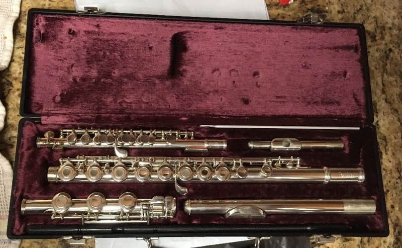Artley Model 5-0 Flute-Solid Silver Head W/ 15P Piccolo & Case, CLEAN!! image 1