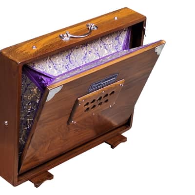 SHRUTI BOX~TEAK WOOD~3 OCTAVES~BIG SIZE (17" X 14" X 3")~36 NOTES~TUNE TO 440 Hz~BHAJAN~SHRUTI~YOGA~VOCAL~CHANTING~WITH GIG BAG image 5