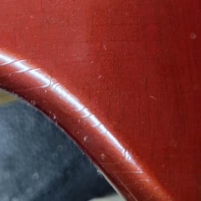 1960's Kapa Continental guitar, rare clear cherry red finish, 100% image 13