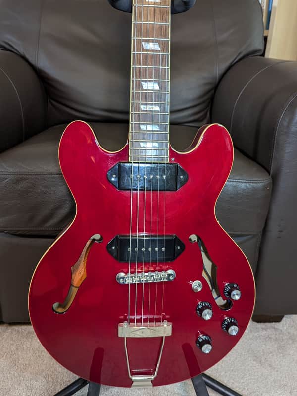Epiphone Casino Coupe, UPGRADES: Lollars, Gotoh Tuners - Excellent Cond! image 1
