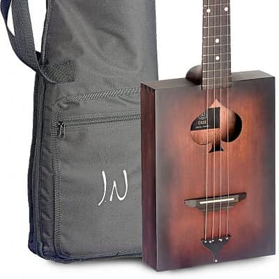 James Neligan CASK-FIRKIN-1 Cask Series Spruce Top Mahogany Neck Acoustic Cigar Box Guitar w/Gig Bag image 6