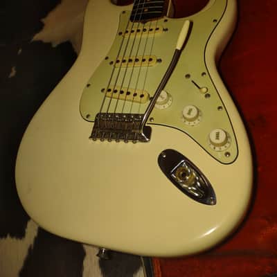 1964 Fender Stratocaster Olympic White Custom Color Body-Only Refin- Ideal Player Strat w/Case! image 5