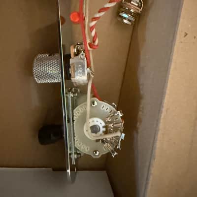920D Custom T4W-C 4-Way Tele Control Plate with Oak Grigsby Switch Chrome * New Never Installed image 3