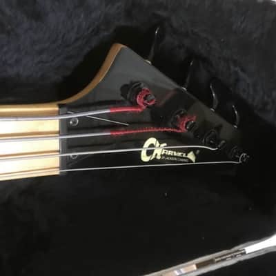 Charvel 1B Vintage Bass 1980s Black MiJ Guitar w/ Hard case image 13