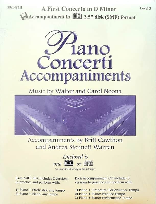 Piano Concerti Accompaniments - General MIDI 3.5" disk image 1