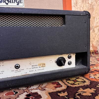 Vintage 1970s Matamp Orange Slave Unit SL100 EL34 Valve Amplifier Head image 10
