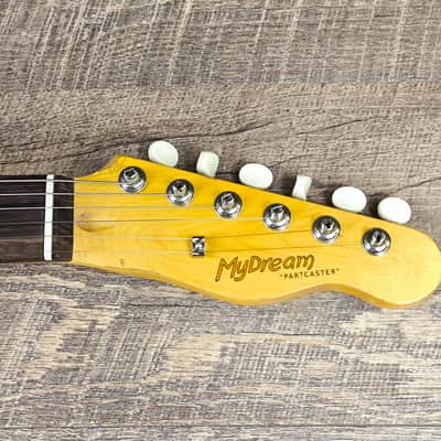 MyDream Partcaster Custom Built - Old Ash Surf Green Lollar Gold Foil image 7