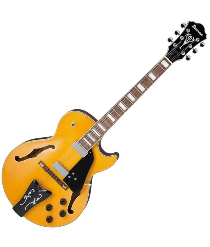 Ibanez George Benson GB10EM Signature Hollow Body Electric Guitar Antique Amber image 1
