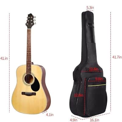 Guitar Bags - 1/2/3 Pack Gig Bags, 38-41 Inch Electric & Acoustic Guitar Case, Waterproof Oxford, Two Pockets image 2