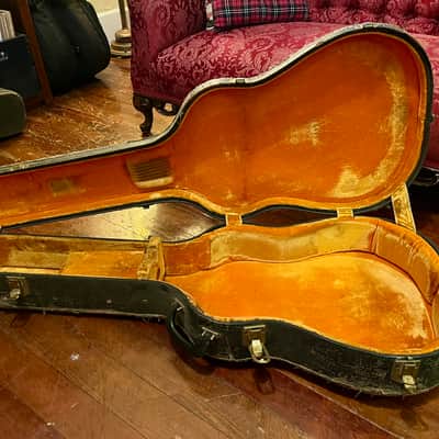 Ess & Ess Vintage Guitar Case 1950s - Black and Gold image 4