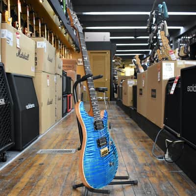 Paul Reed Smith Custom 24 10-Top Electric Guitar River Blue Pearl w/Hard Case image 5