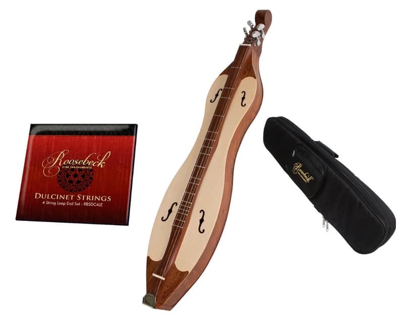 Dulcimer Package Includes: Roosebeck Dulcimer 4-String Vaulted Fretboard Spruce Soundboard + Gig Bag image 1
