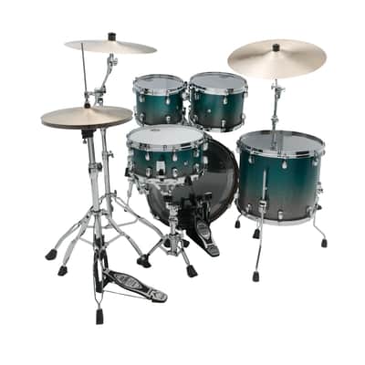 Tama Starclassic Walnut/Birch 4-Pc Shell Pack w/22" Kick - Satin Sapphire Fade image 2