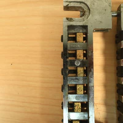 Schaller 456 Electric Guitar Adjustable Wraparound Bridge Tailpiece Germany image 8