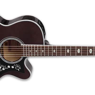 Takamine GN75CE NEX Acoustic Electric Guitar Transparent Black image 3