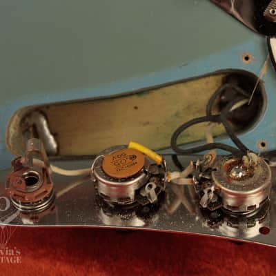 1964 Fender DUO-SONIC II Blue with '66 body CLAY DOTS + L-PLATE + '64 pickups image 24