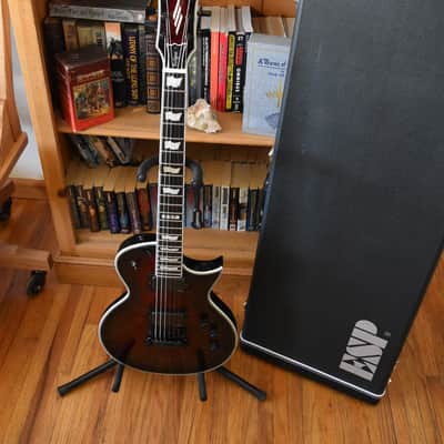 ESP E-II Eclipse QM See Thru black cherry sunburst, OHSC, Quilted maple top & EMG's, Made in Japan image 18