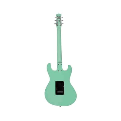Danelectro 64XT-AQUA Reversed Double Cutaway Offset Horn Shape 6-String Electric Guitar image 4
