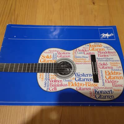 Vintage Circa Early 1970's Hofner Full-Line Catalog! Rare Original Case Candy, Paperwork! image 1