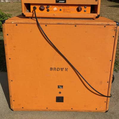 1973 Orange OR 120 Head & Cabinet Half-Stack Original Orange Head & Cab! RARE & Powerful! image 5