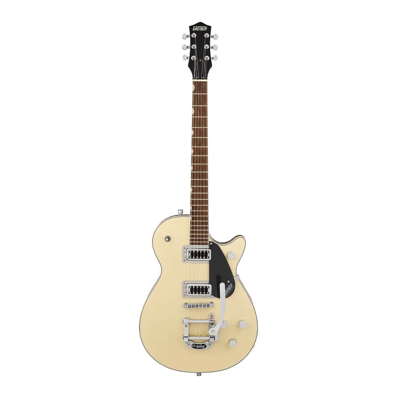Gretsch Guitars G5230T Electromatic Jet FT Single-Cut With Bigsby Electric Guitar (Two-Tone Vintage White/London Grey) image 1
