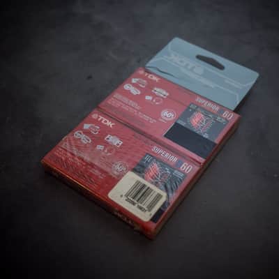 TDK D60 Cassettes (2x) NOS 1990s - Factory Sealed image 2