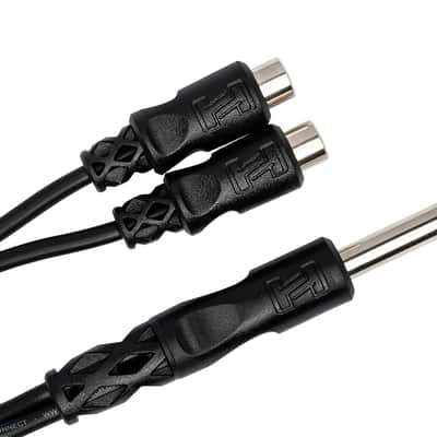 Hosa Y Cable 1/4 in TS to Dual RCAF image 4