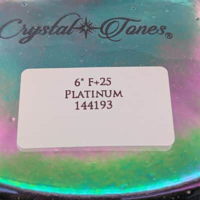 Crystal Tones 6" Platinum Quartz Crystal Singing Bowl (F4+25) image 2