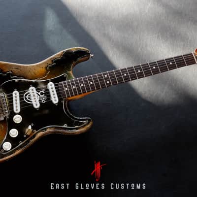 Fender Stratocaster Green Paisley Heavy Aged Relic by East Gloves Customs image 6
