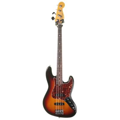 Fender American Standard Jazz Bass, Rosewood, Sunburst with Case imagen 3