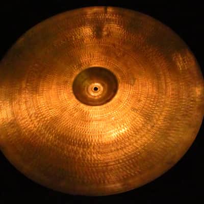Zildjian Rare!! 50's A Zildjian 24" Medium Ride Cymbal Large Hollow Stamp 3,492g image 6