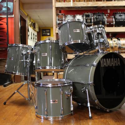 1980s Yamaha Recording Custom Outfit in Quartz Grey 16x22 10x10 10x12 12x14 12x15 14x16 image 1
