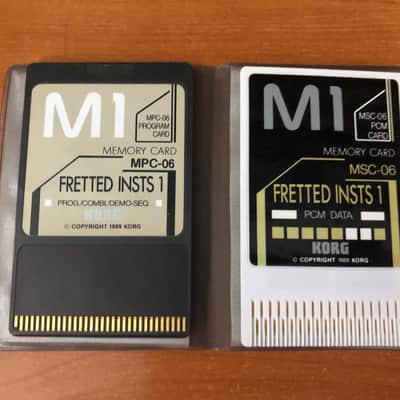 Korg M1 Fretted Insts 1 Expansion Card Set – MSC-06 PCM + MPC-06 Program Cards with sleeve
