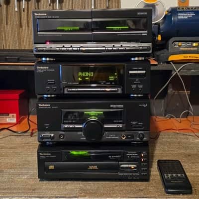 VINTAGE TECHNICS 5CD CHANGER/PHONO/MUSIC STEREO/KENWOOD SYSTEM/MADE IN JAPAN image 4