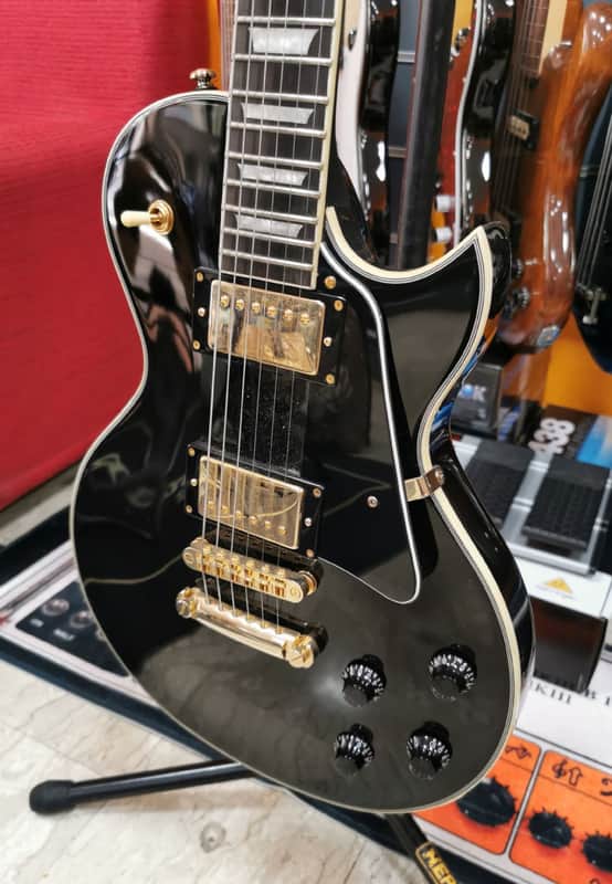 Sire Larry Carlton L7 BLK Les Paul Custom Electric Guitar - Colour Black image 1