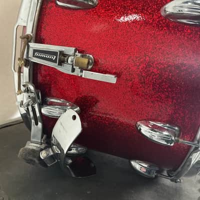 Vintage 14" Slingerland Marching Snare Drum in Red Sparkle image 4