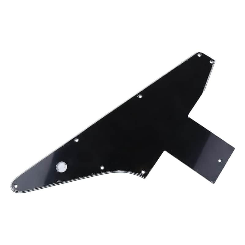 OEM 3 Ply Guitar Pickguard Pick Guard 2023 - Black Gloss Plastic image 1