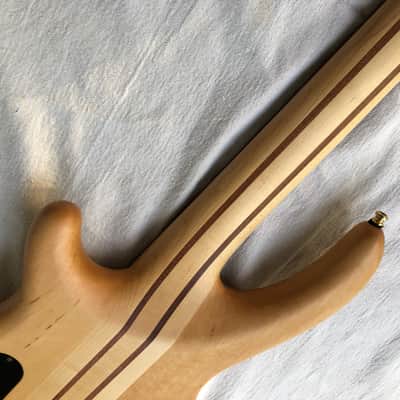 1999 Dean European Edge Select Improv 5 (Czech) Bass in Flame Natural Oil w/ OHSC image 8