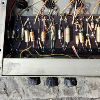 RARE ORIGINAL 1964 Selmer Treble 'n' Bass "Croc Skin" 50W Tube Amp Head- VGC!!!! image 9